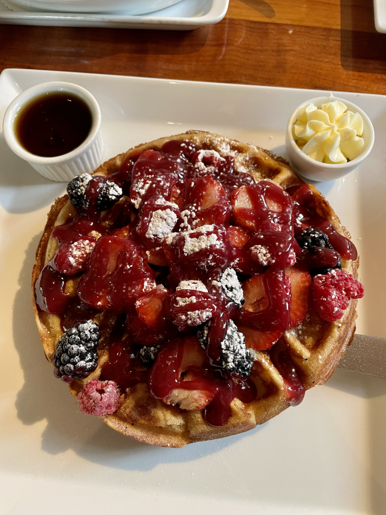 Waffles from Bistro Menil in Houston